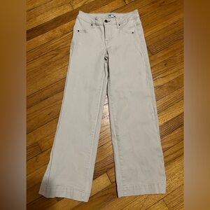 Frye & Co. Riley Mid-Rise Cropped Wide Leg Stretch Denim Jeans Women's Size 2